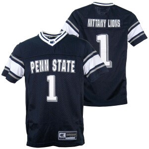 navy youth football jersey #1, Penn State on front, Nittany Lions on back